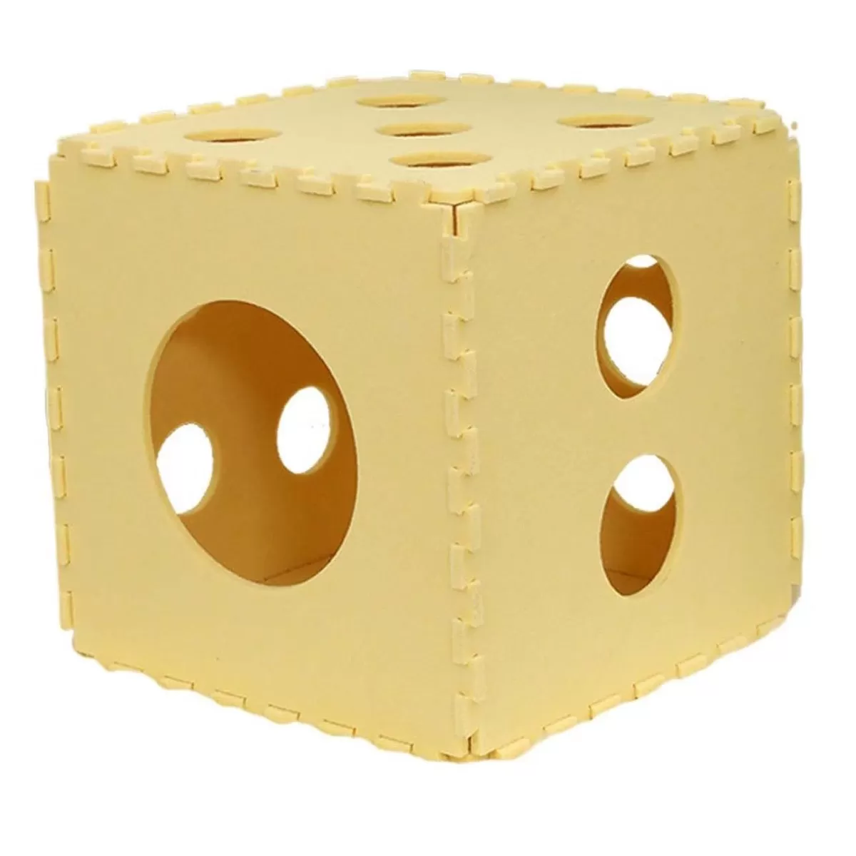 INF Filt Tunnel Kattsäng: Interaktivt, Hopfällbart och Lättstädat Katthus Gul