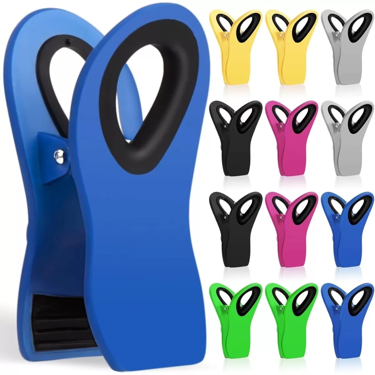 INF Magnetiska Kylskåpsklämmor - 12-pack, Förslutning av mat & Påsklämmor