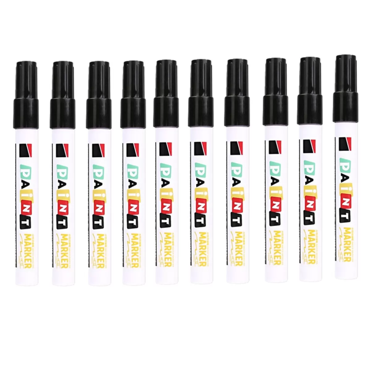 INF Förgrena Fogpenna Uppgraderad: 12 Vattenbaserade bläckpennor med mer volym Svart