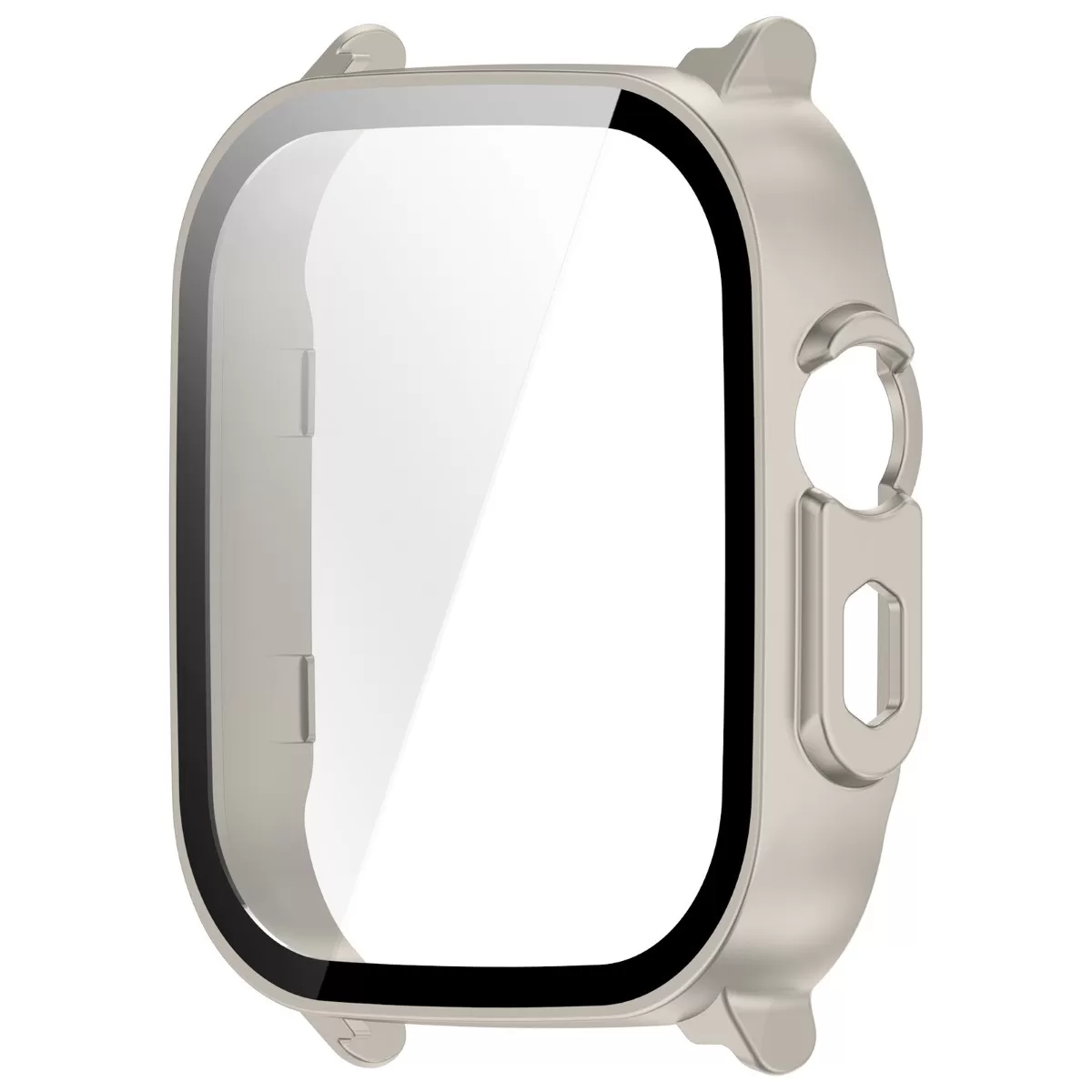 INF Skyddande PC-fodral med skärmskydd i härdat glas kompatibelt med Realme Watch 5 Starlight