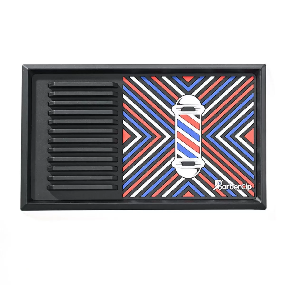 INF Hårkam Förvaringsmatta - Halkfri PVC Barber Station Organizer