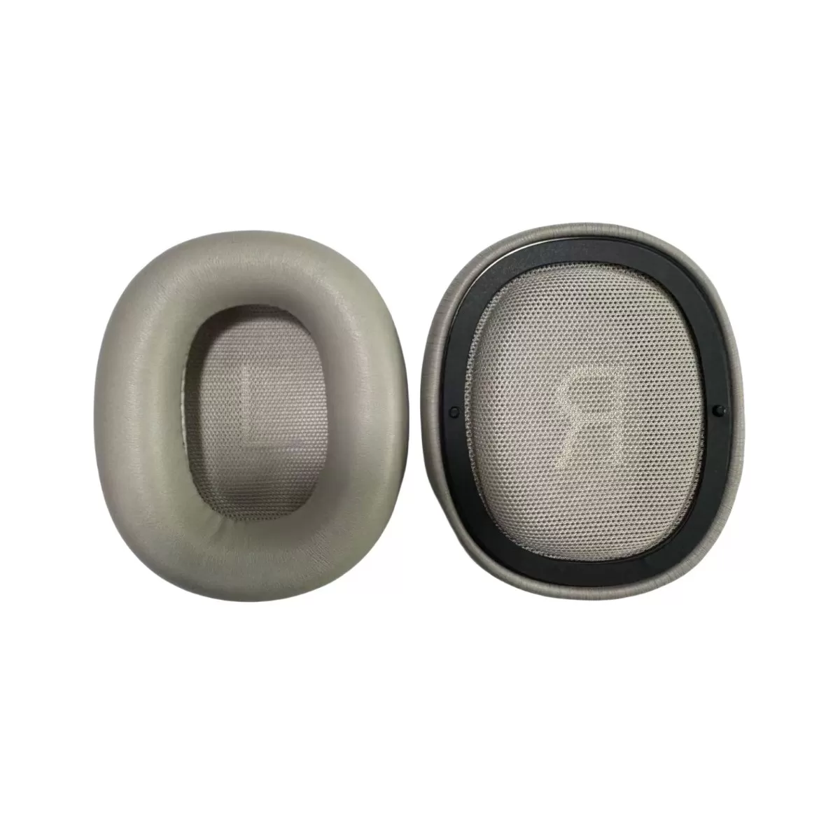 INF Ersättningsöronkuddar kompatibla med B&O H100 Bang & Olufsen Beoplay H100 - Fårskinn, Flera färger, 2-pack Grå