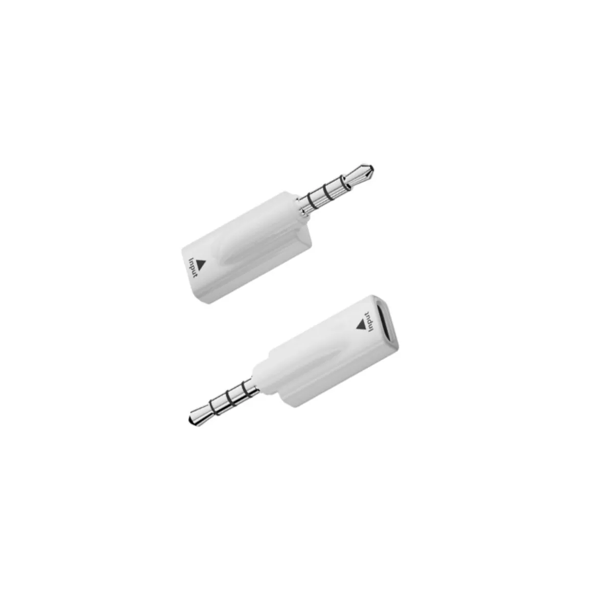 INF 3.5mm till USB-C hon Audioadapter (2-pack) med DAC, 16bit/48KHz, Vit
