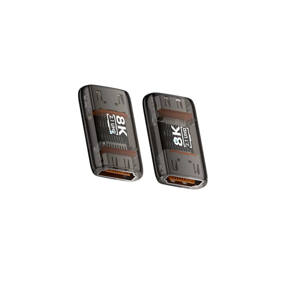 INF 8K HDMI 2.1 Female to Female Coupler Adapter 3-Pack - UHD 60Hz Förlängningskontakt för TV Monitor Projektor Svart
