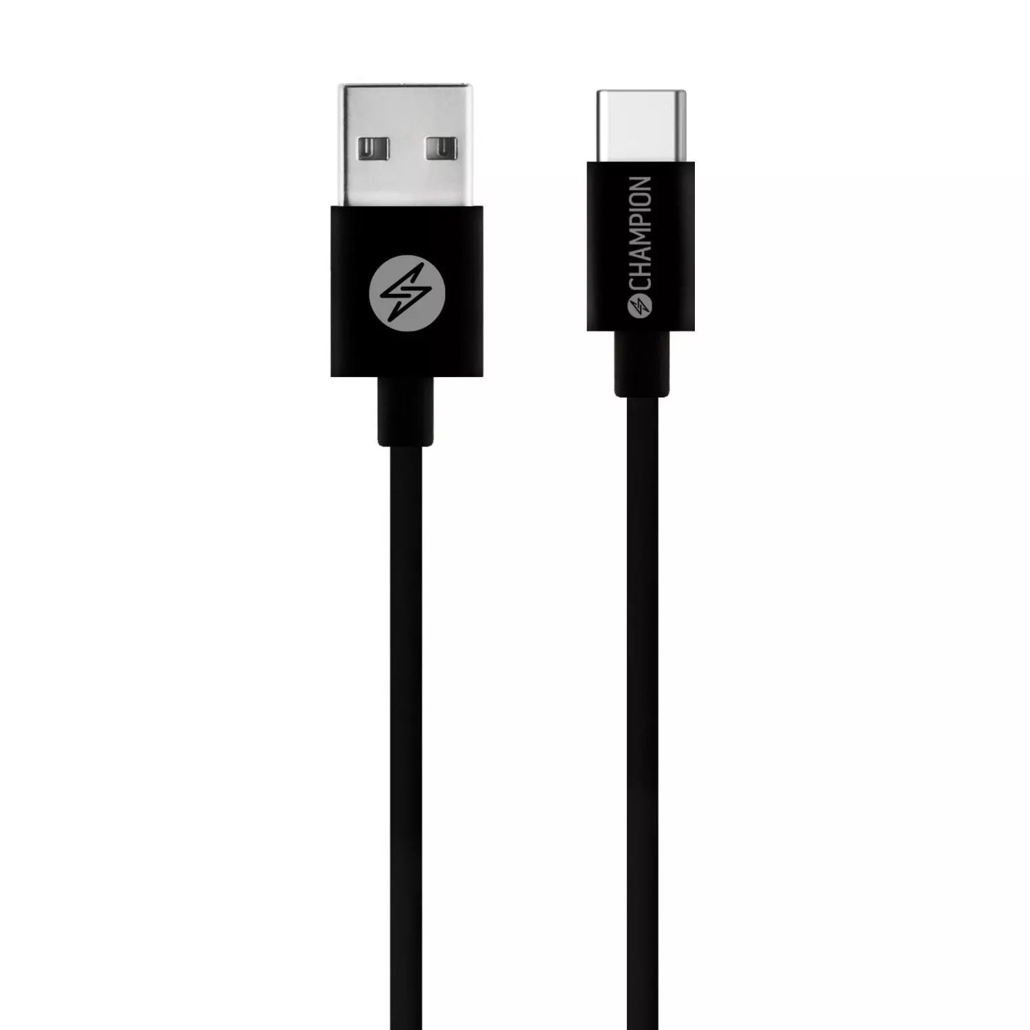 Champion USB-A till USB-C Kabel 2m Svart