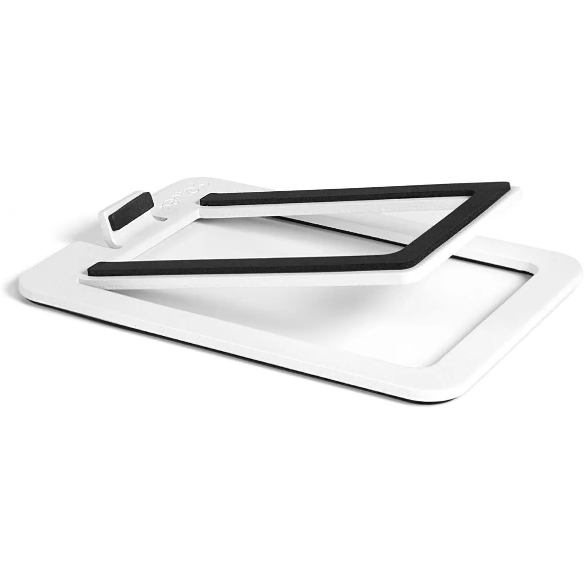 INF White Hollow 16° Tilted Metal Speaker Stand 11.5x15.5x0.03cm för förbättrad ljudkvalitet