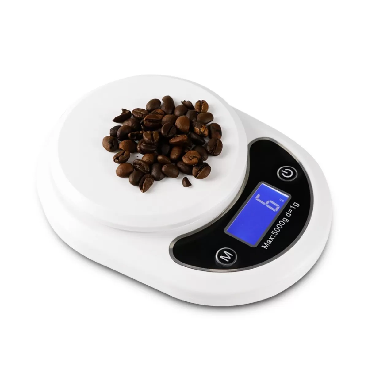 INF Digital kitchen scale 3kg/0.1g precision med bakgrundsbelyst LCD, tara och multi-enhetskonvertering
