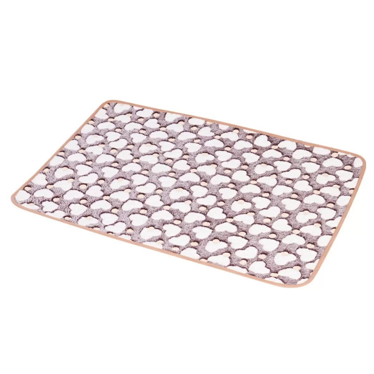 INF Luminous Machine Washable Non-slip Pet Pee Pad - Waterproof Absorbent Training Mat for Dogs and Cats, Coffee Brown M