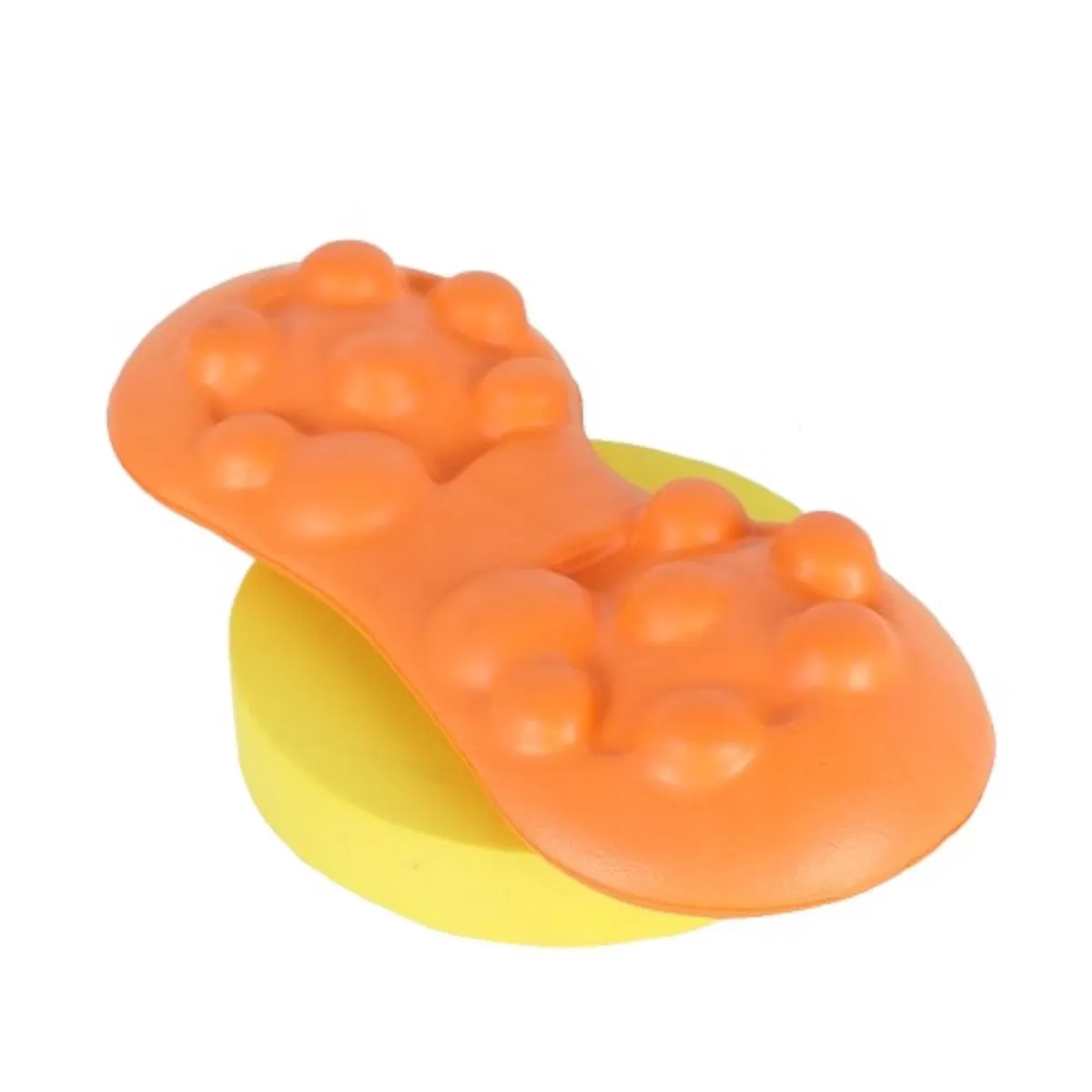 INF EVA Lumbar Support Cushion - Orange Acupressure Back Massage Pad for Spine Relief