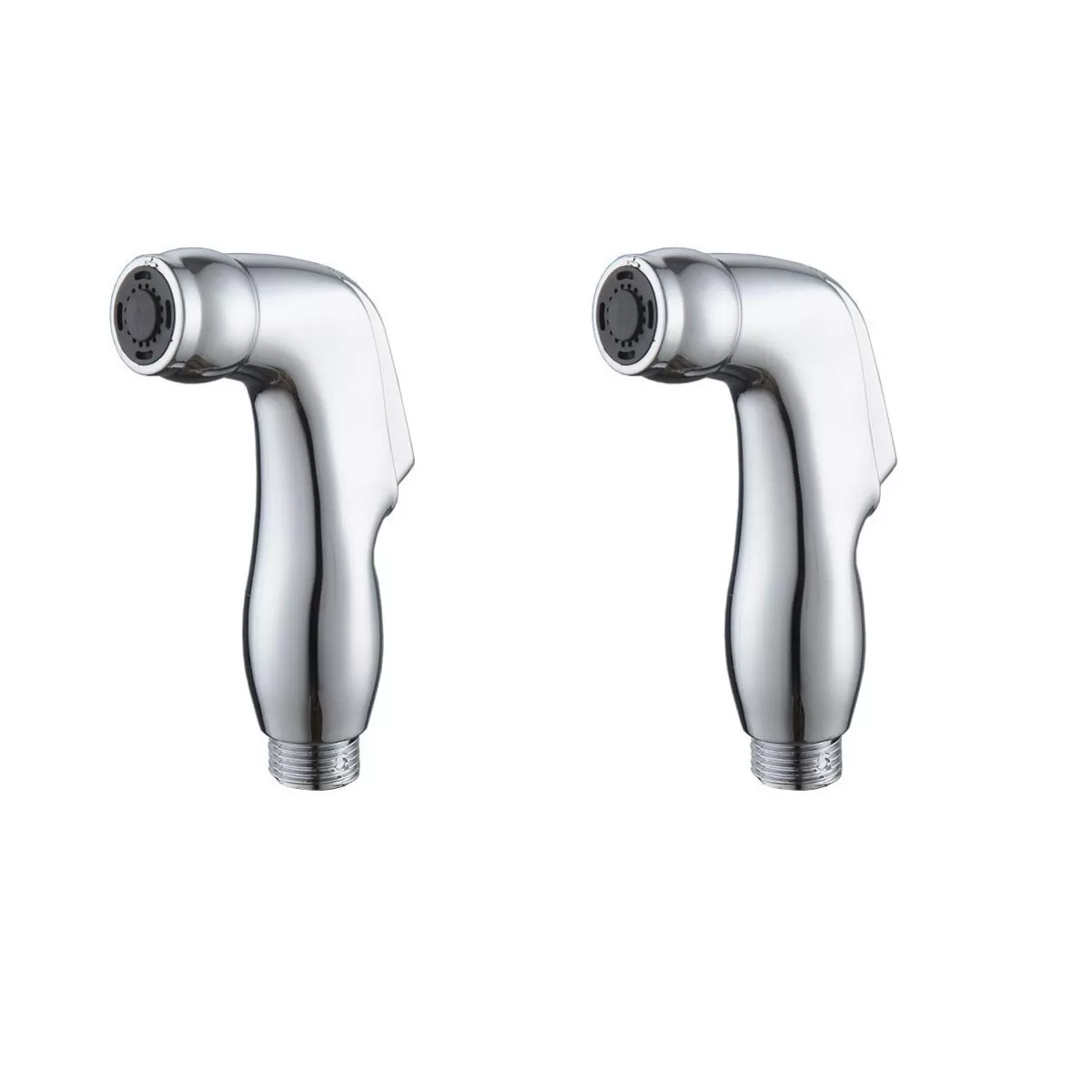 INF Handhållen tryckförstärkande toalett- och badrumsspruta, 2-pack - högtrycks ABS-rengöringsmunstycke Silver
