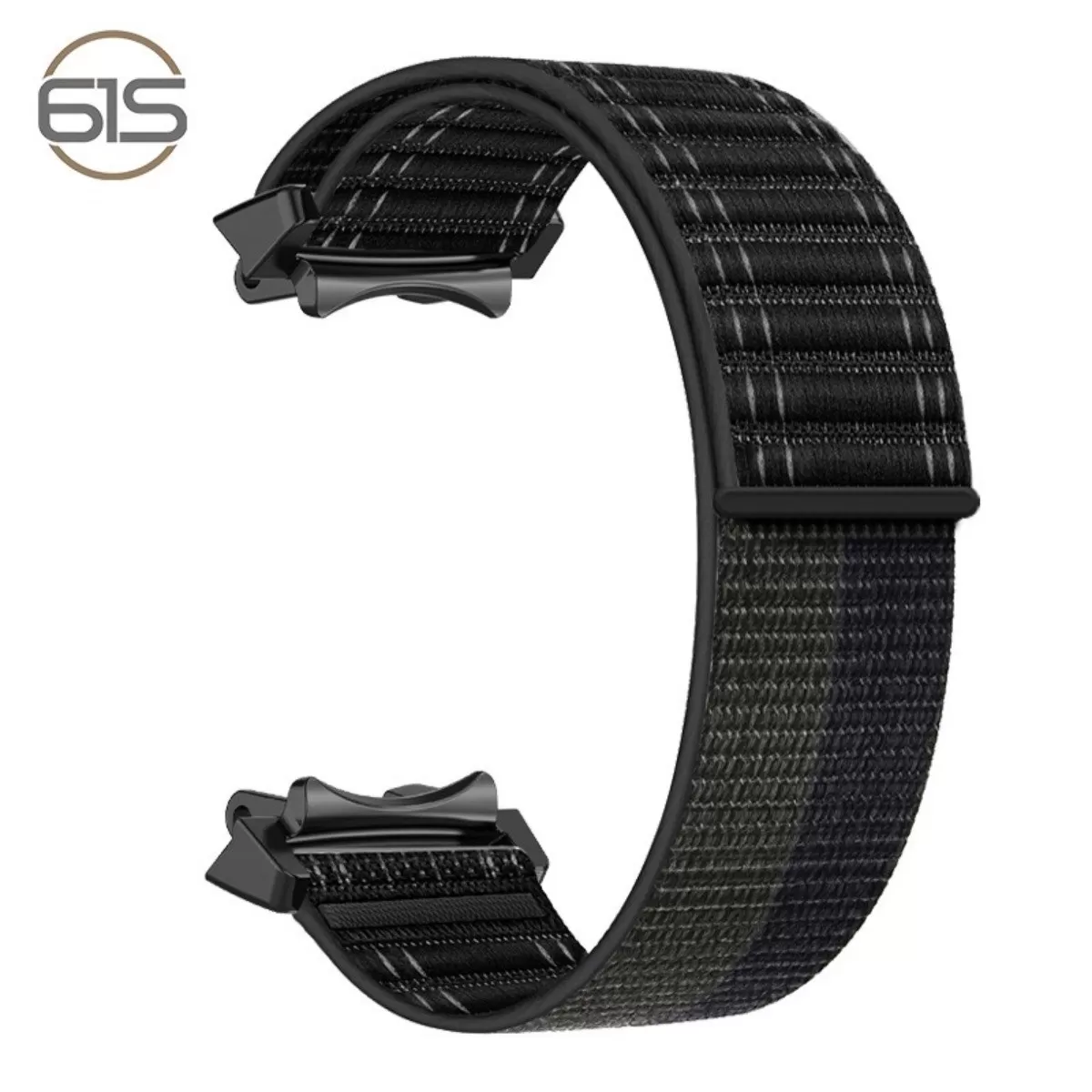INF Nylonvävd ersättningsrem kompatibel med Amazfit T-Rex3 – Andningsbar, Elastisk, Justerbar Svart