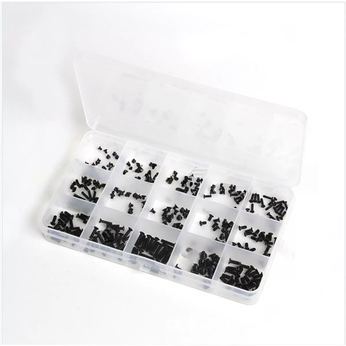 INF 300-delars skruvkit för laptopreparation – svarta kolstålsskruvar M2/M2.5/M3, precision för dator- och telefonreparationer