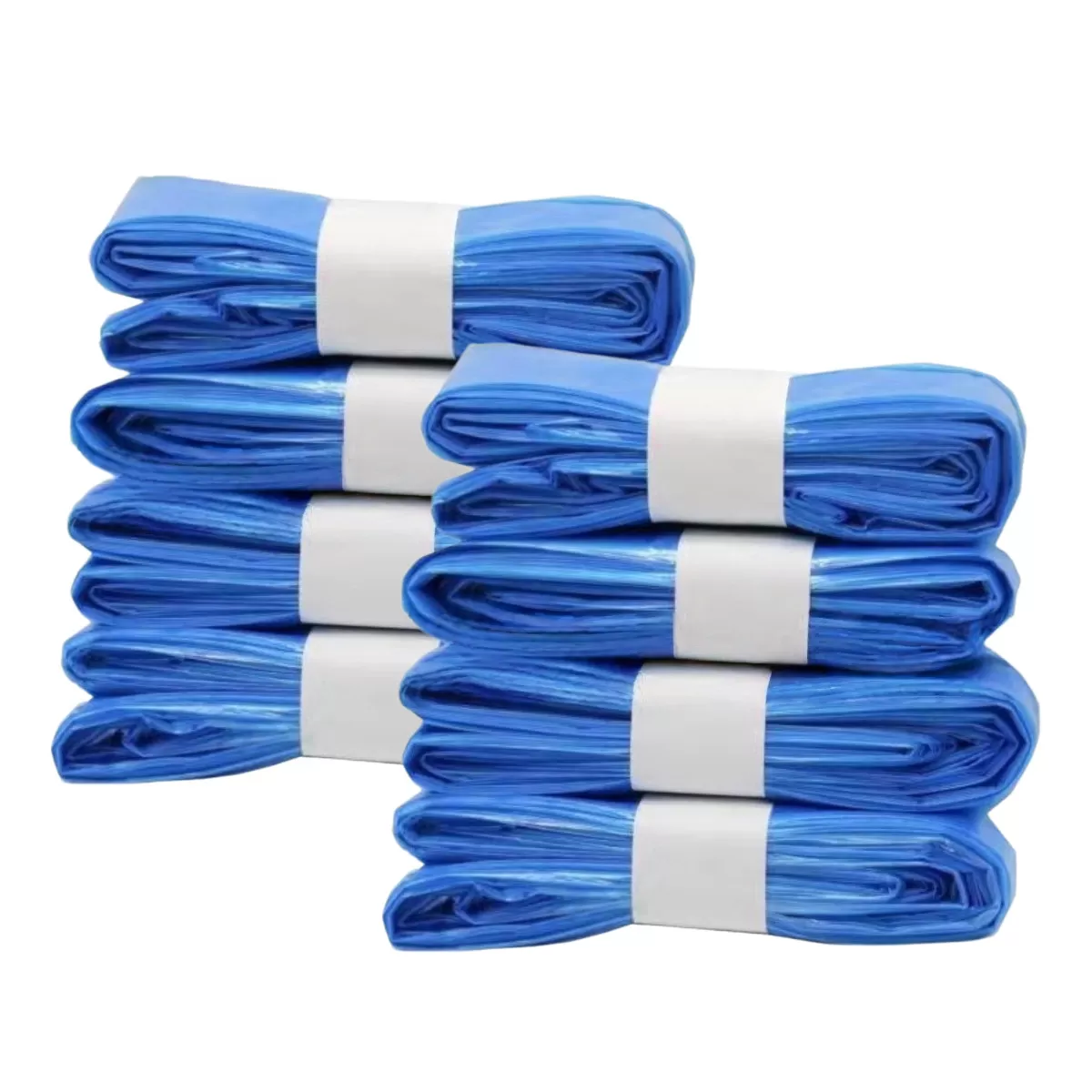 INF 10-pack blå blöjpåsar kompatibelt med Diaper Genie och Angelcare - doftade och läcksäkra nappy bin liners L