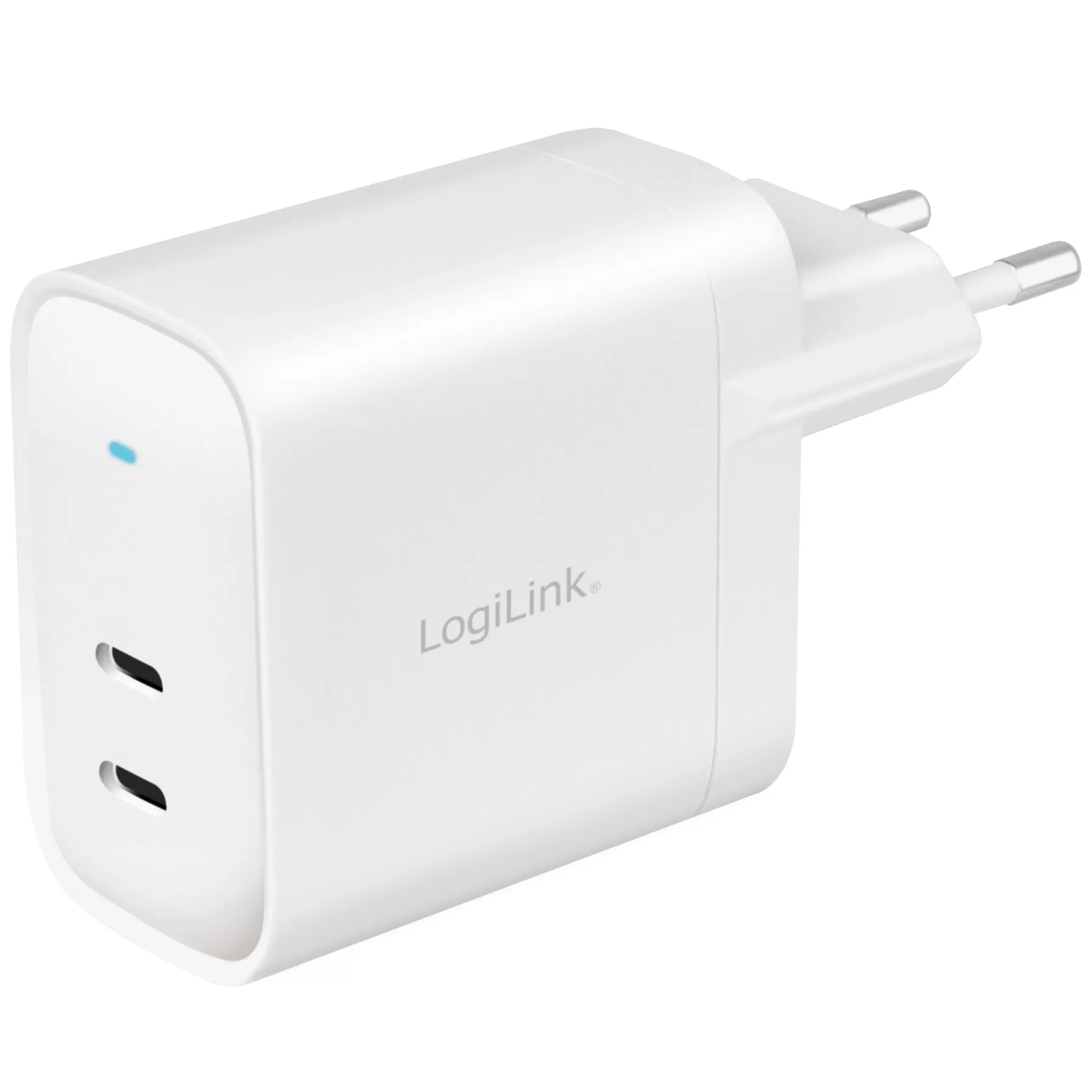 LogiLink USB-laddare 2 x USB-C PD 40W GaN