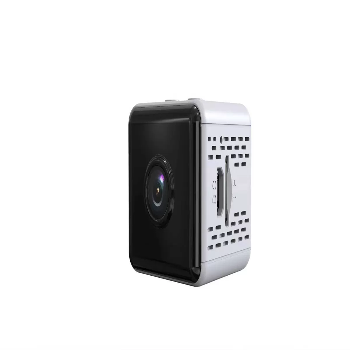 INF Mini WiFi Smart säkerhetskamera Vit – infraröd nattvision, rörelse- och ljuddetektion, TF-kortstöd