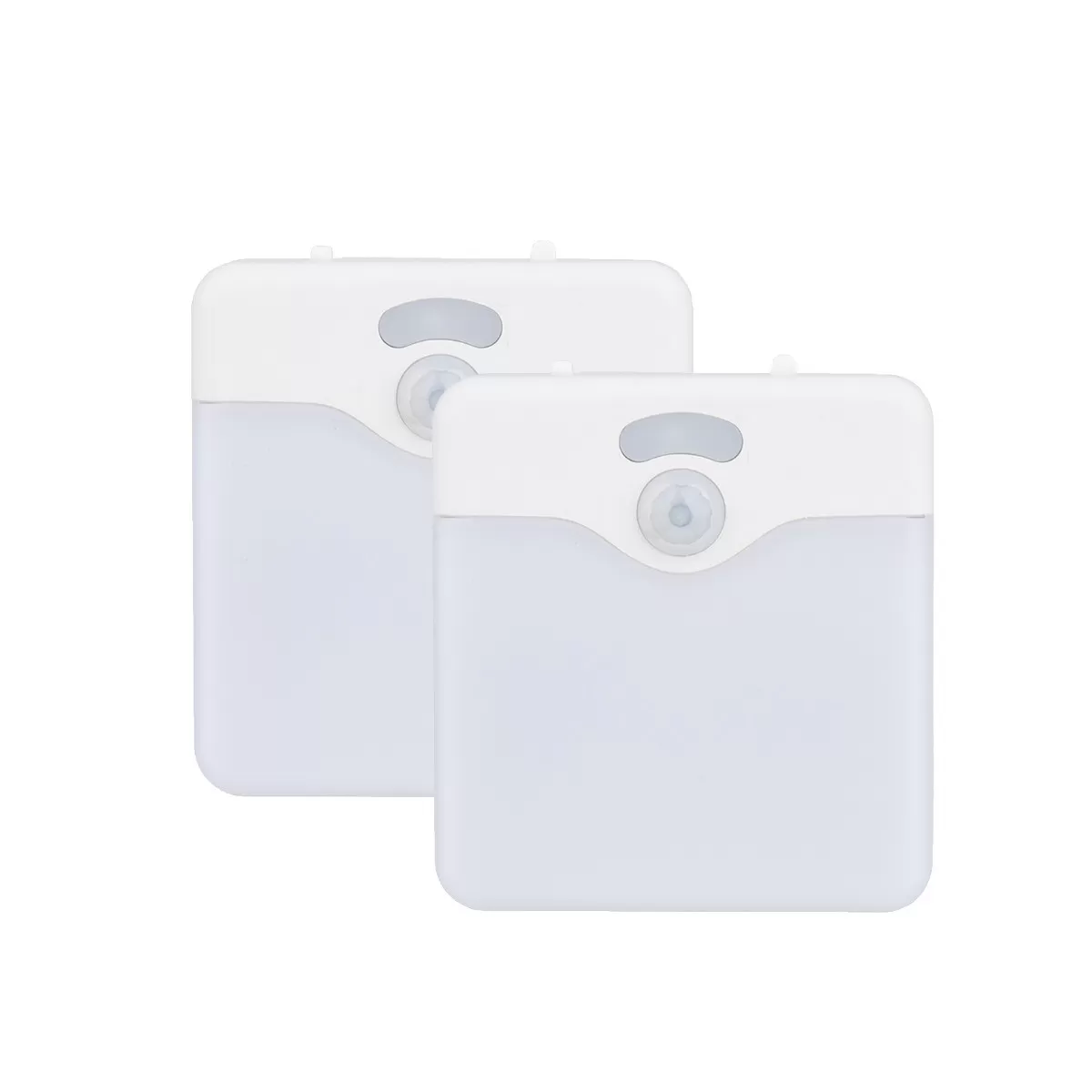 INF Vägguttag Rörelsesensor Nattlampa 2-pack - Varmvit EU-plugg - Energisparande 0.6W