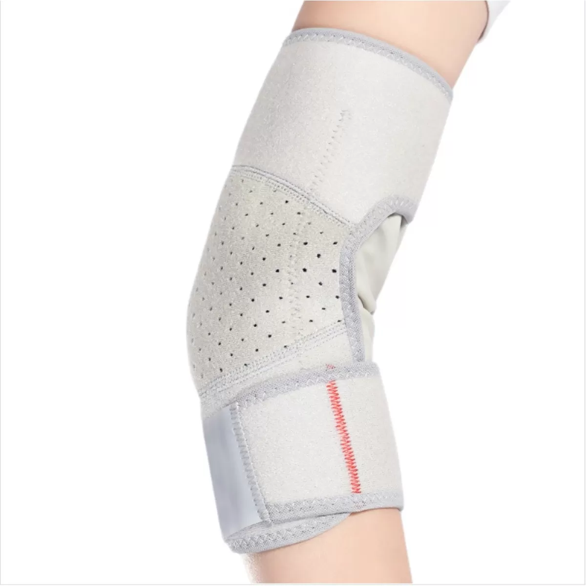 INF Tennis- och badmintonarm- och armbågsstöd 1 par – Kompression, andningsbar polyesterärm för sport Grå