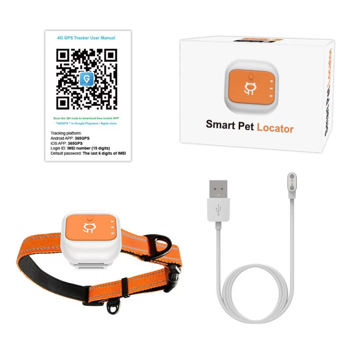 INF G01 katt GPS-spårare - Realtids 4G-positionering med geofence, SOS, IP66 vattentät och lång batteritid