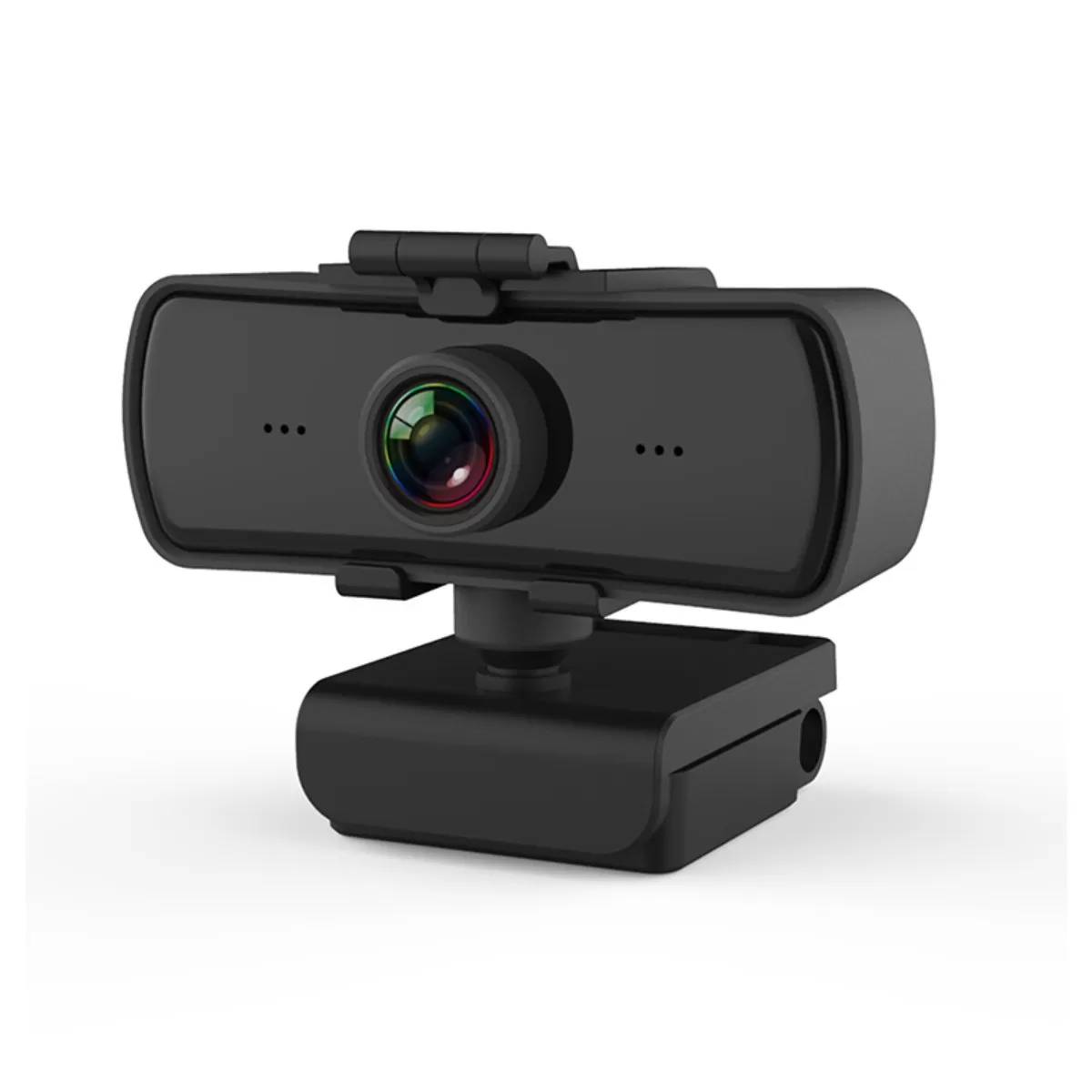 INF 1080p Full HD USB-webbkamera med sekretesslock och inbyggd mikrofon - Plug-and-Play 2MP fast fokus, 30FPS, USB 2.0,