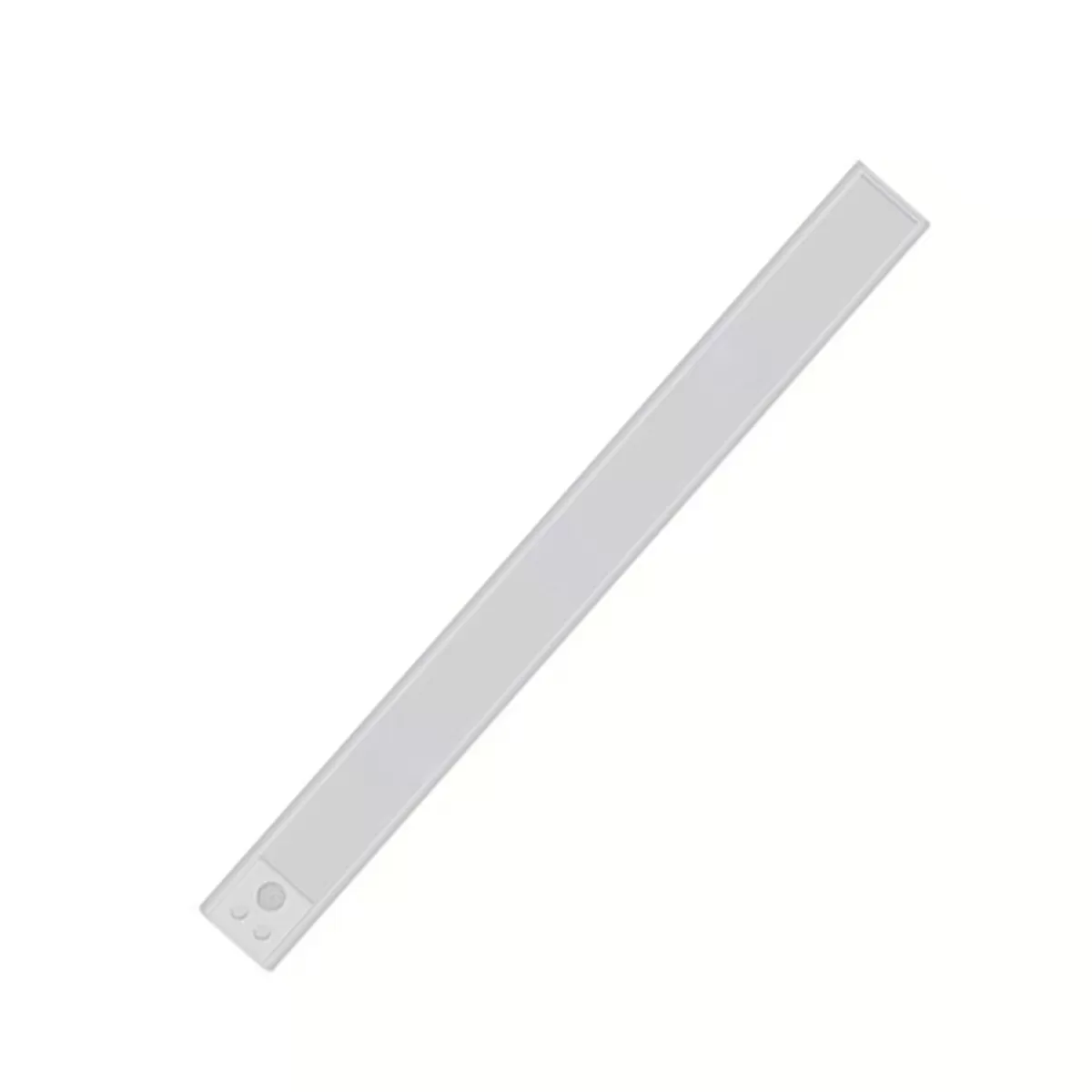 INF LED-rörelsesensor Uppladdningsbar Listlampa - 3-färg Dimbar, Magnetisk Borrfri Montering, USB 5v Grå 40 cm