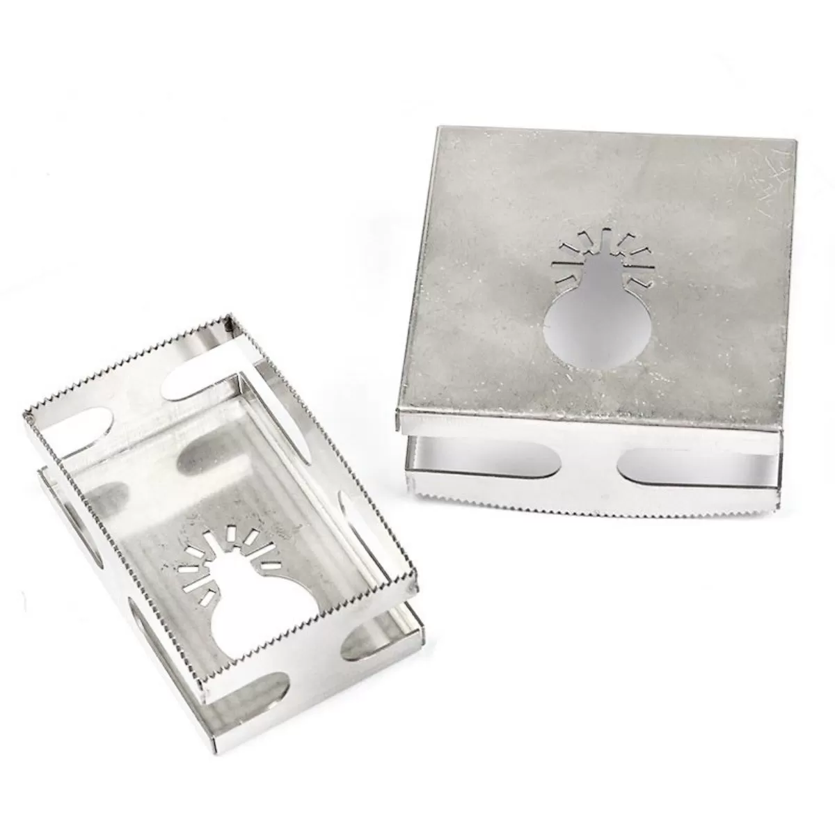 INF Polerad rektangulär och kvadratisk spårskärare - Aluminiumlegering enstegsverktyg för fyrkantiga och rektangulära hål i