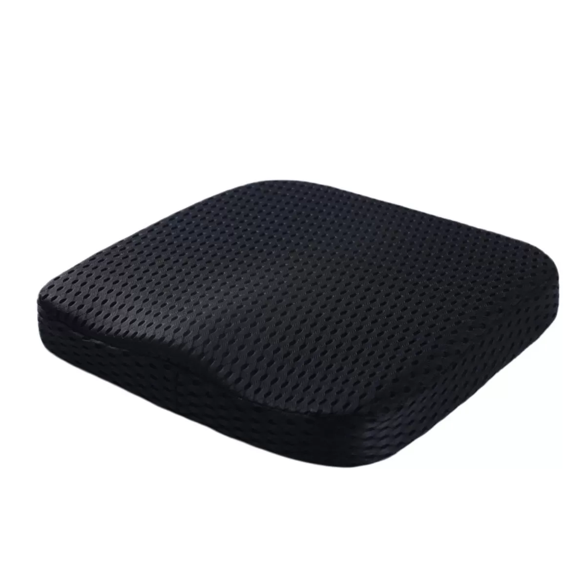 INF 4D Mesh Minnesskum Sitsdyna – Långsam Återfjädring Ergonomisk Kontors- och Bilsits, Svart, 40cm x 40cm x 5cm