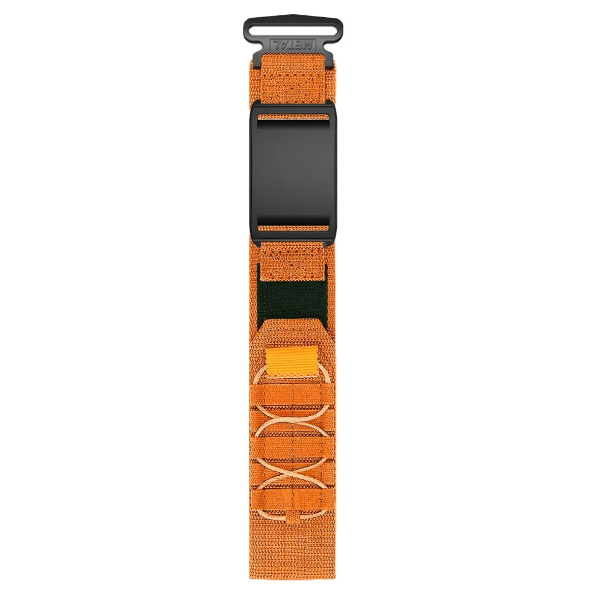 INF Nylonersättningsrem kompatibelt med Polar Loop - Track Workwear-stil, 21cm x 3cm, flera färger Orange
