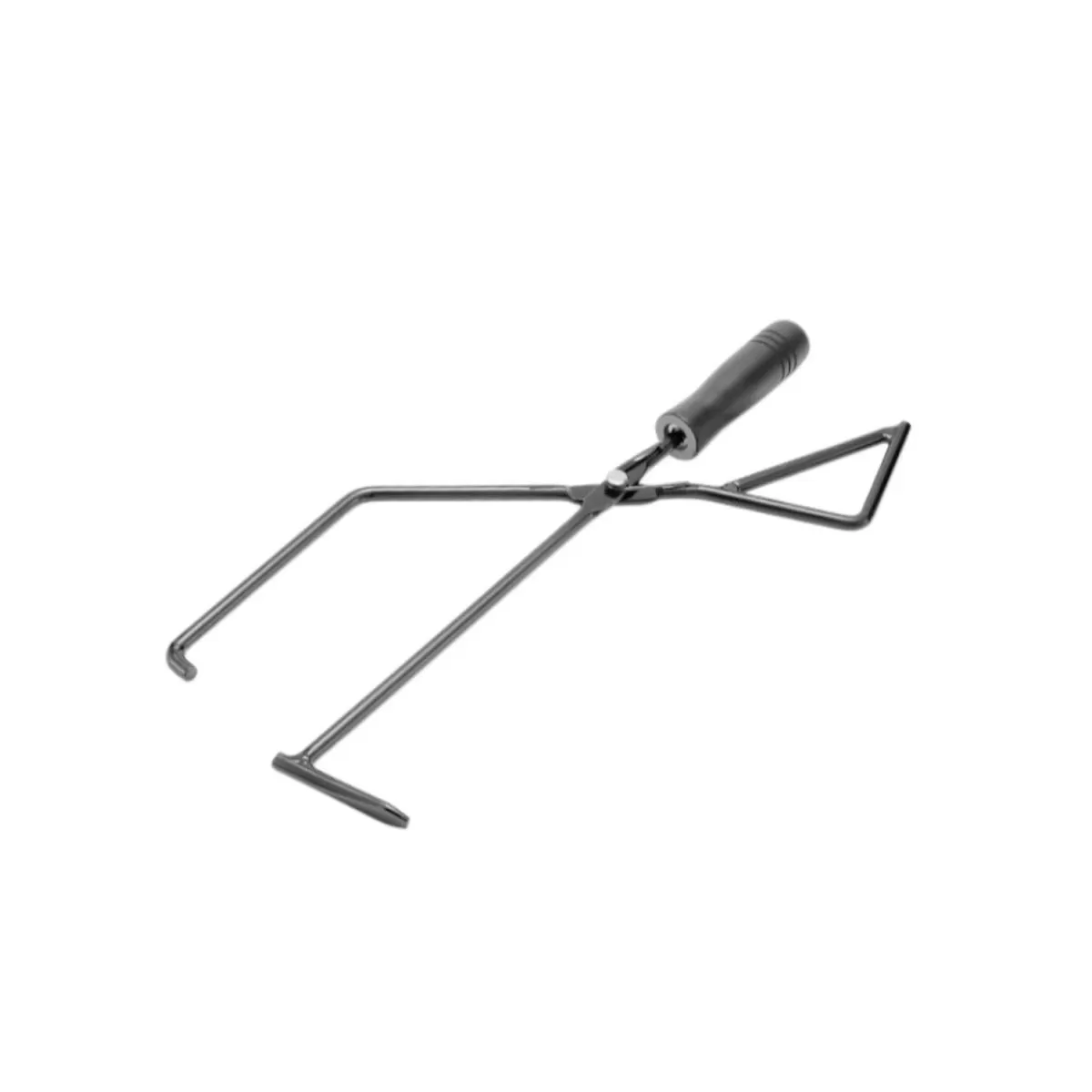 INF Utomhus koltång med hammarliknande huvud och fjäder | Förstärkt järn, värmebeständig, svart handtag, 39.5cm räckvidd