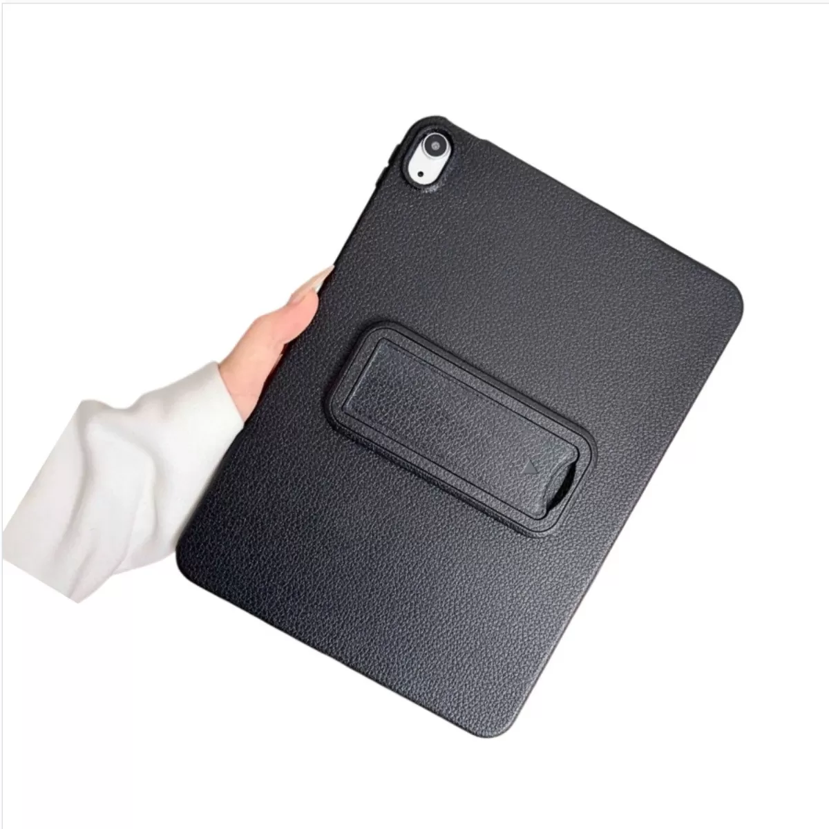 INF Fällbart stativ PU-läderfodral kompatibelt med iPad Air 4, iPad Air 5, iPad Pro 11 2018, iPad Air 11 2024, iPad Air 6 (10.9 Svart