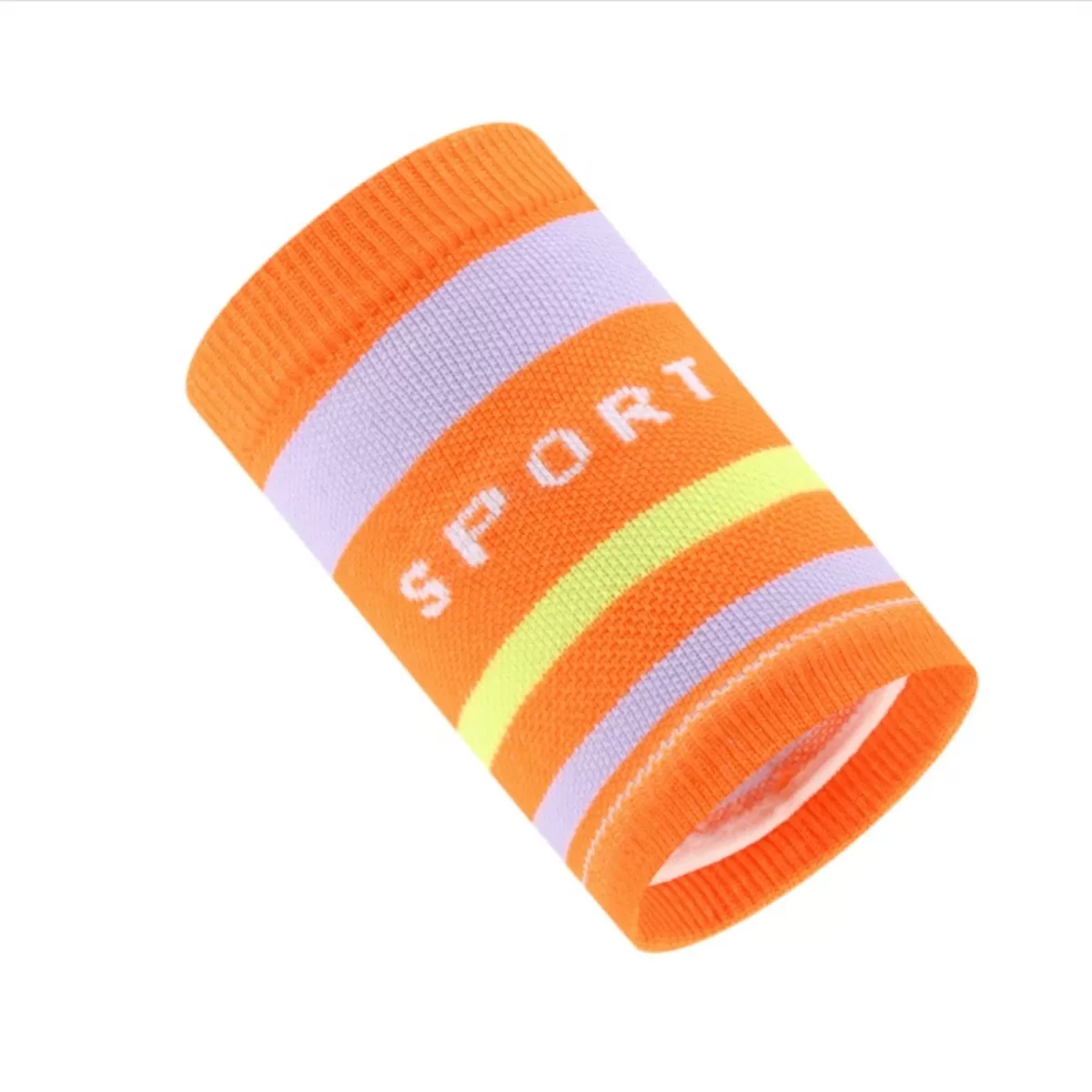 INF Sommar sport handledsband (1 par) - Lättvikts stickat kompressionshandledsstöd, svettabsorberande polyester Orange