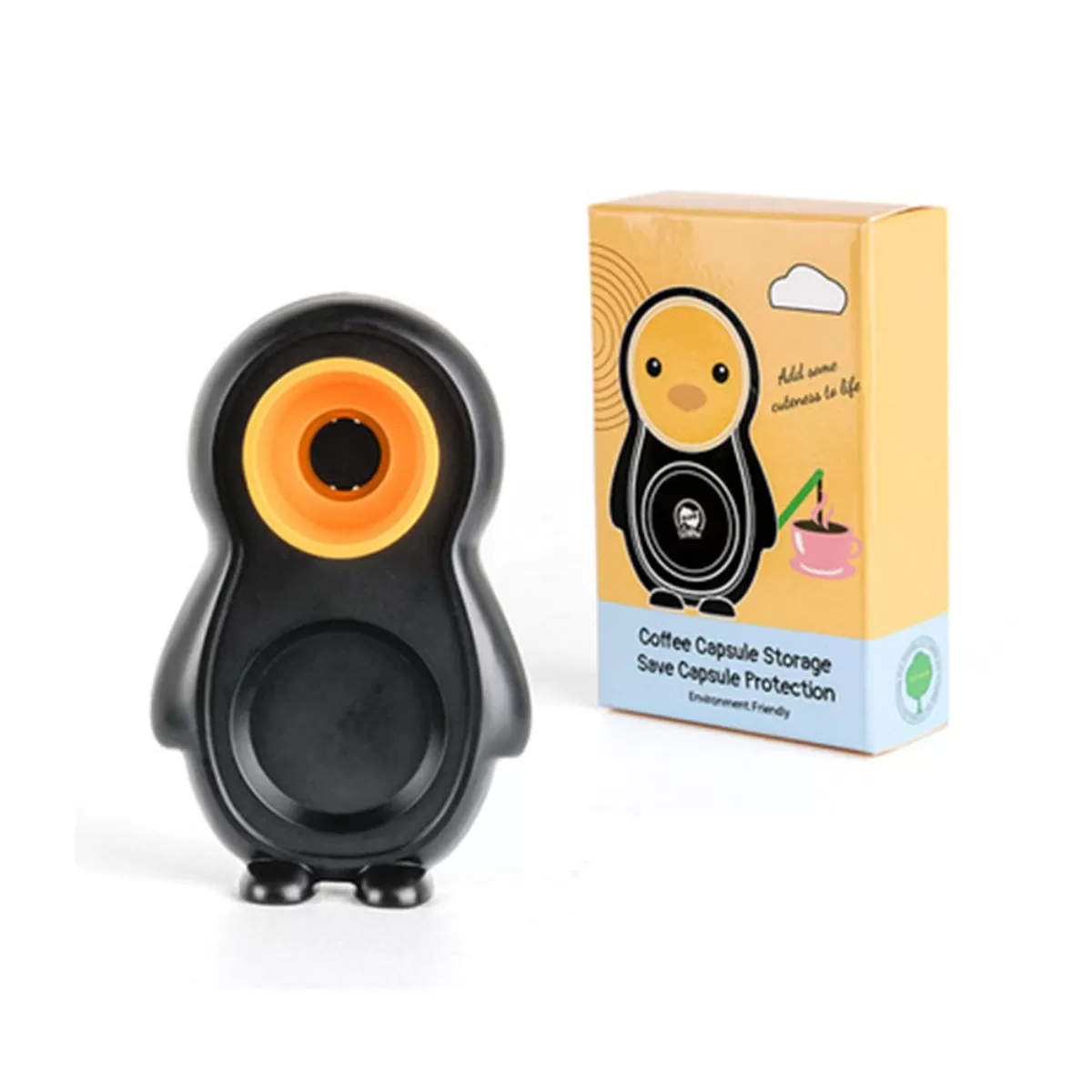 INF Säkerhetsmatta för kaffekapslar kompatibel med Nespresso - PP-kapselhållare, säkerhetsmatta för kaffekapslar i flera färger Gul