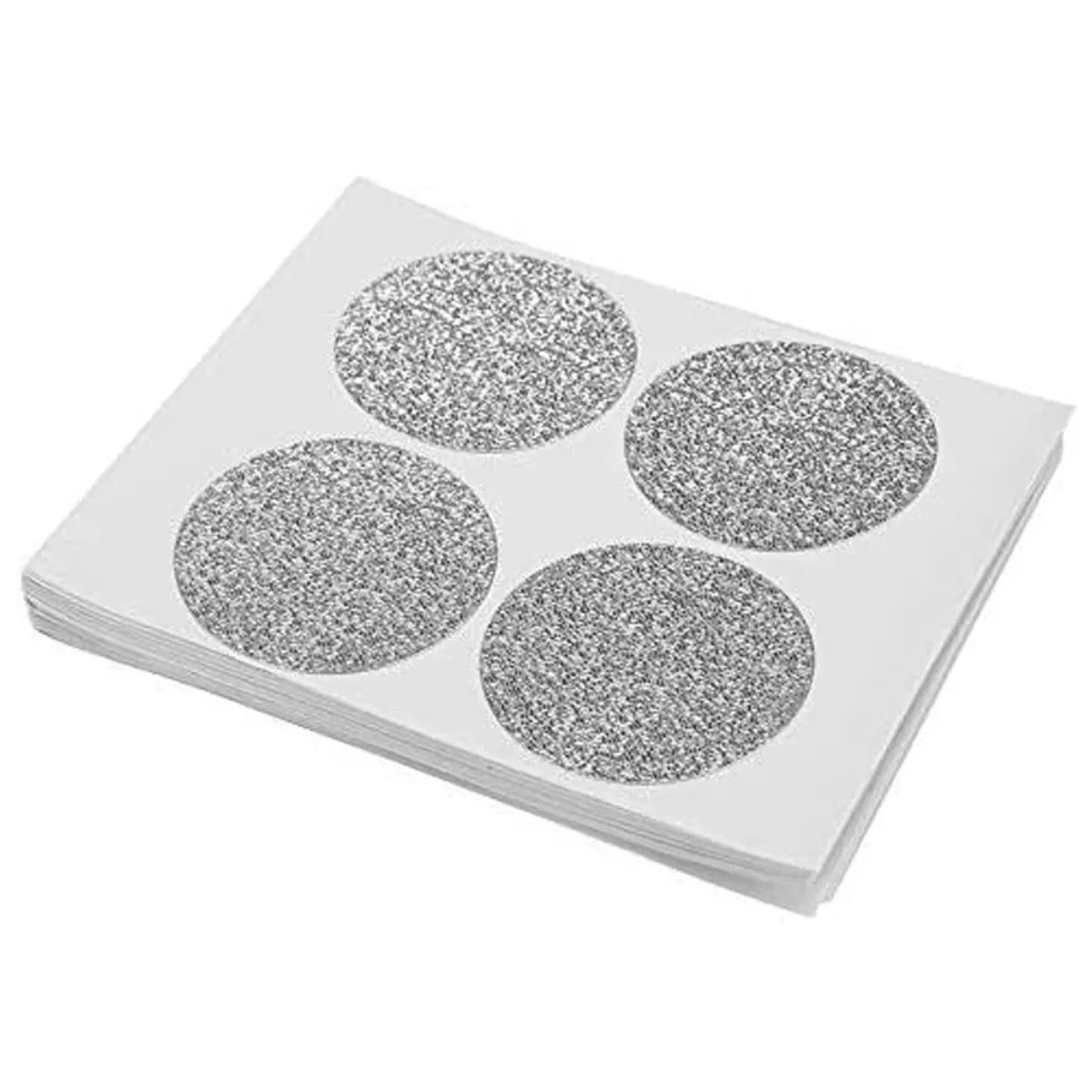 INF 15-pack engångs aluminiumfolie kapsellock - självhäftande silverkapsellock, kompatibelt med Nespresso