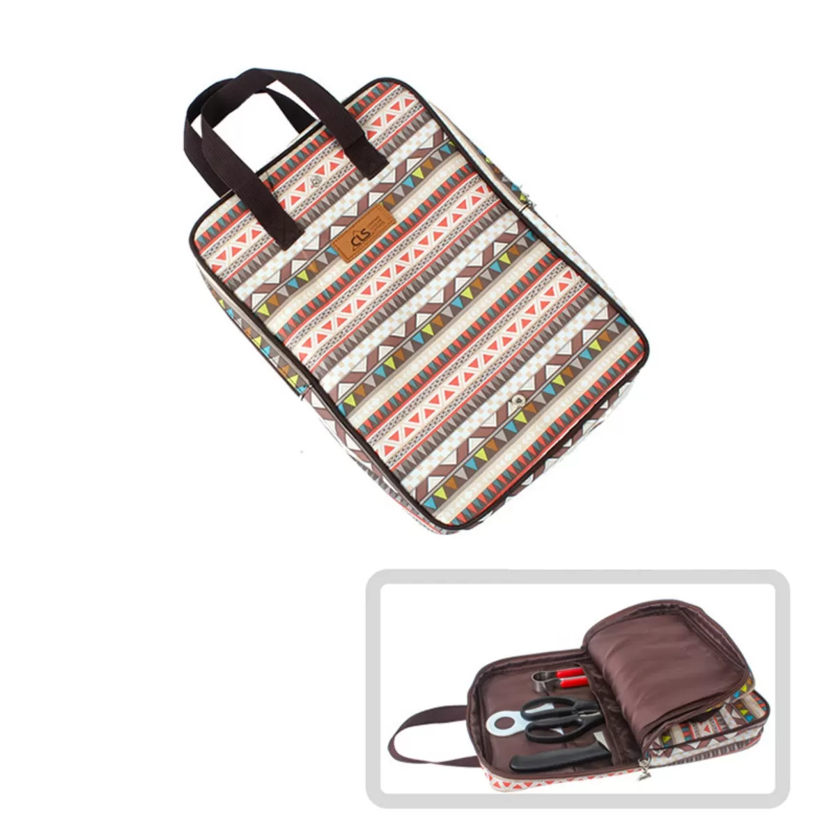 INF Portabel förvaringsväska för kokkärl i Oxford-tyg – handburen organiserare för camping, BBQ och resor