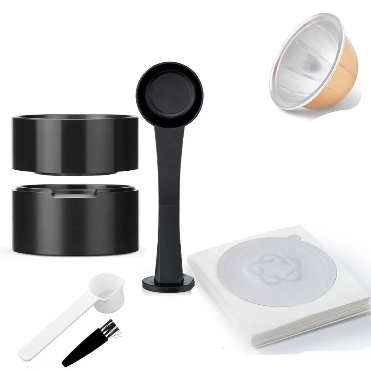 INF Påfyllningsset för kaffekapslar kompatibelt med Nescafe Dolce Gusto G3 - PP, multifärg 230ml/150ml/80ml 80 ml