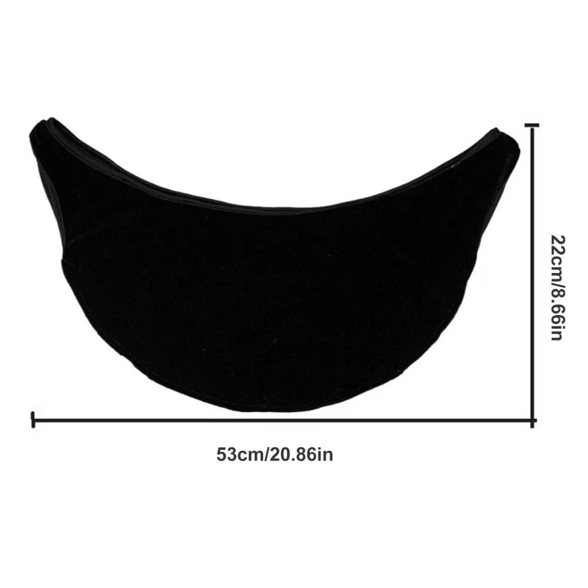 INF Bowlingboll rengöringspåse – polyester mikrofiber för polering och rengöring utomhus, 53cm x 22cm, svart