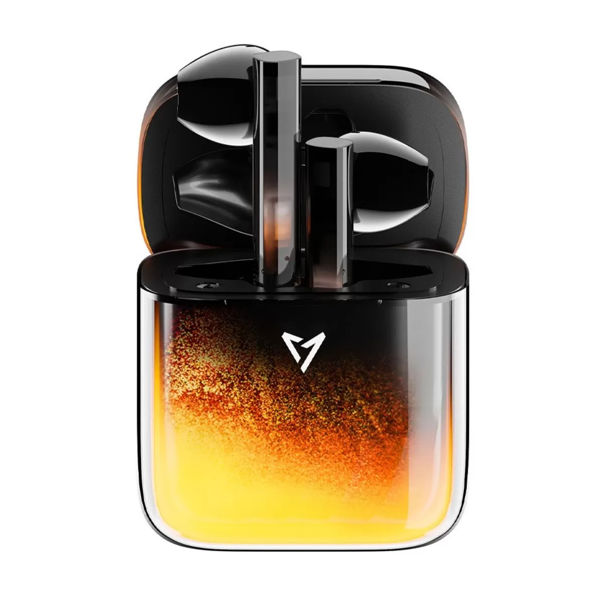 INF Night Glow Flowing Sand Gaming In-Ear öronproppar med aktiv brusreducering, Bluetooth True Wireless (TWS), 480mAh lång Svart