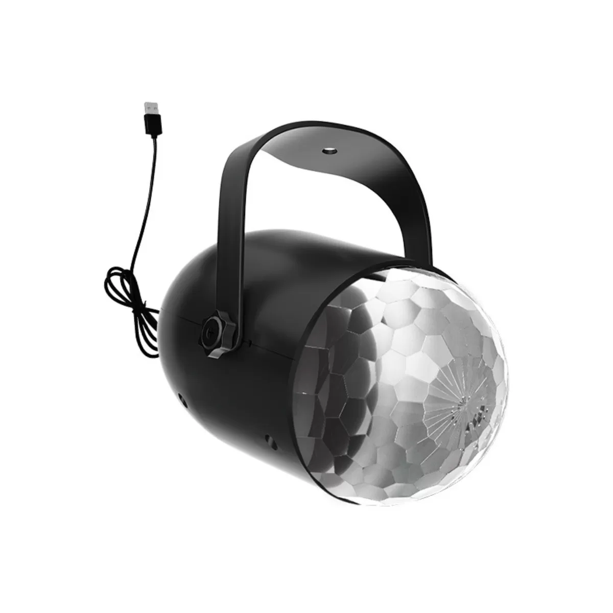 INF Swirl Pattern Magic Ball Projector Lamp - Aurora & Scenljuseffekt, USB-laddbar, Auto-roterande svart nattlampa för sovrum,