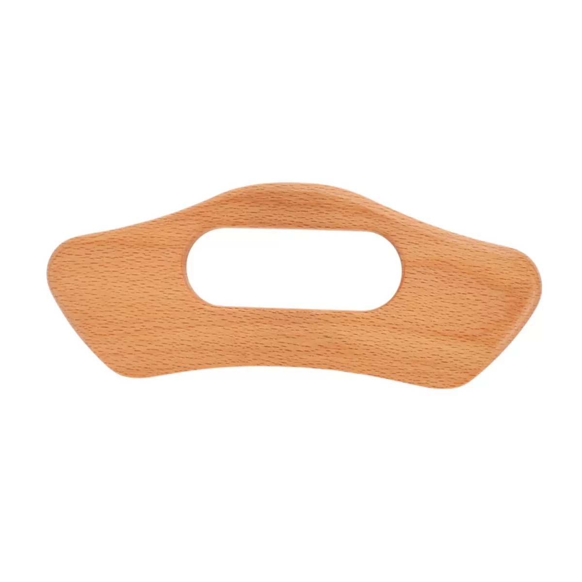 INF Gua Sha-bräda i bokträ – handhållen polerad träskrapa för helkropps meridiansk massage och fascia-lindring