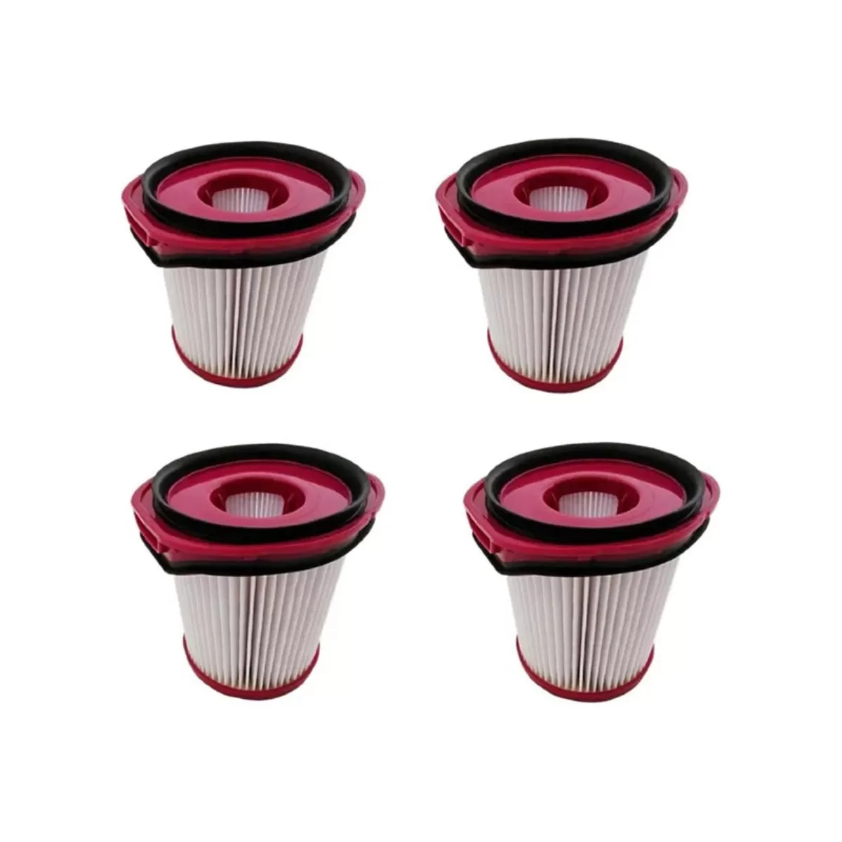 INF 4-pack dammfilter kompatibelt med Shark LC200JIV LC351 LC501JOR - ABS+nonwoven, flerfärgad
