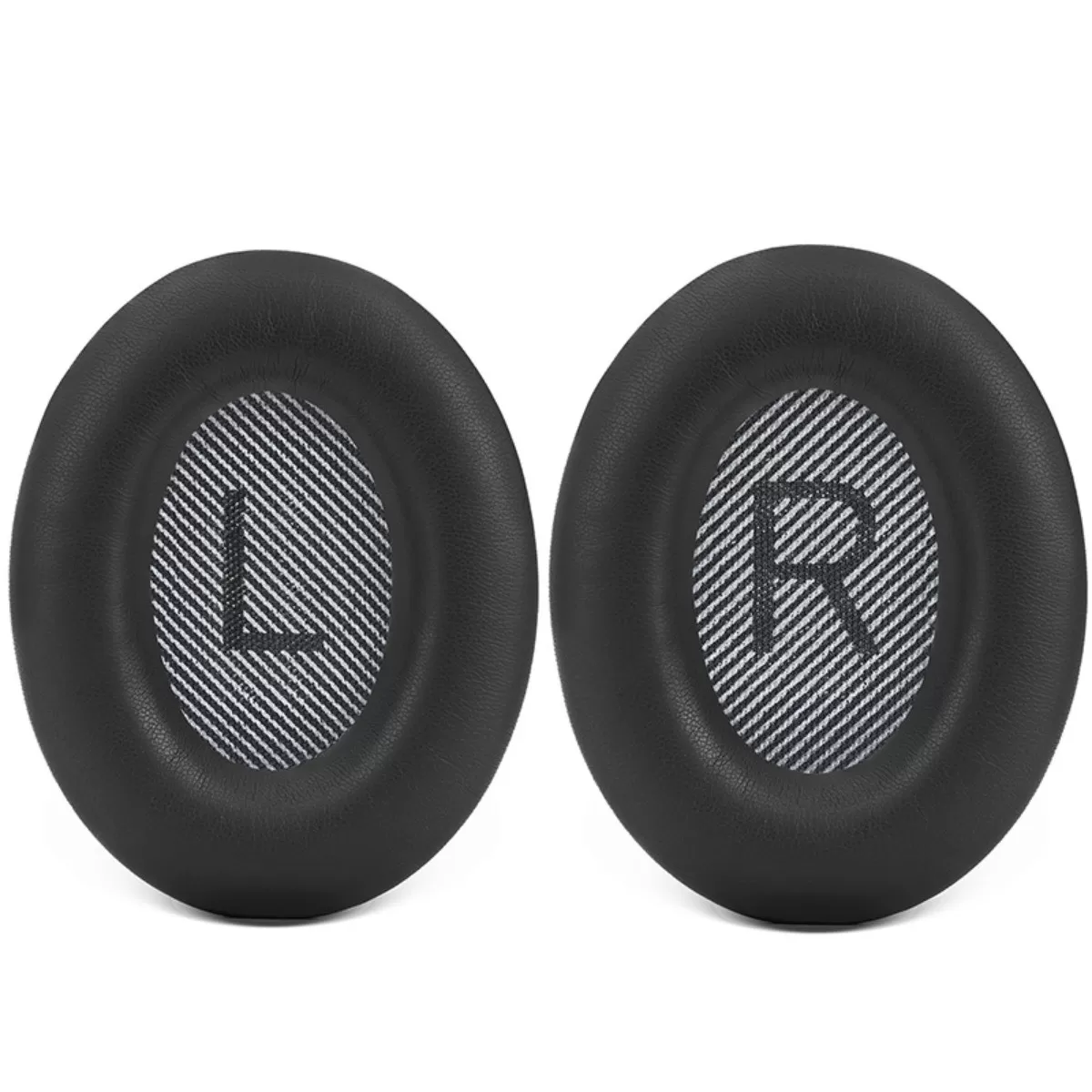 INF 2-pack utbytbara hörlurskuddar kompatibelt med Bose QC25 - proteinläder och minnesskum, svart