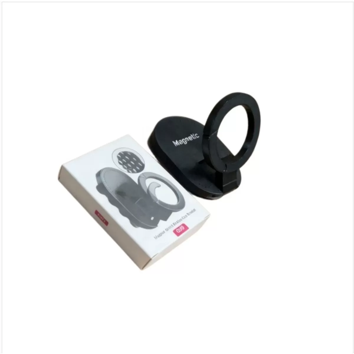 INF Justerbart dubbelsidigt magnetiskt telefonstativ - fällbar ABS-kickstand med dubbelsidig magnetisk adsorption, 360°