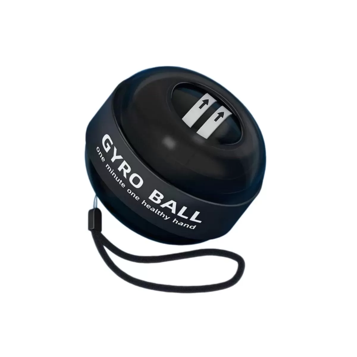 INF Gyro handledsstyrkeboll (utan ljus) - zinklegering och silikon, självstartande powerball för grepp- och underarmsträning
