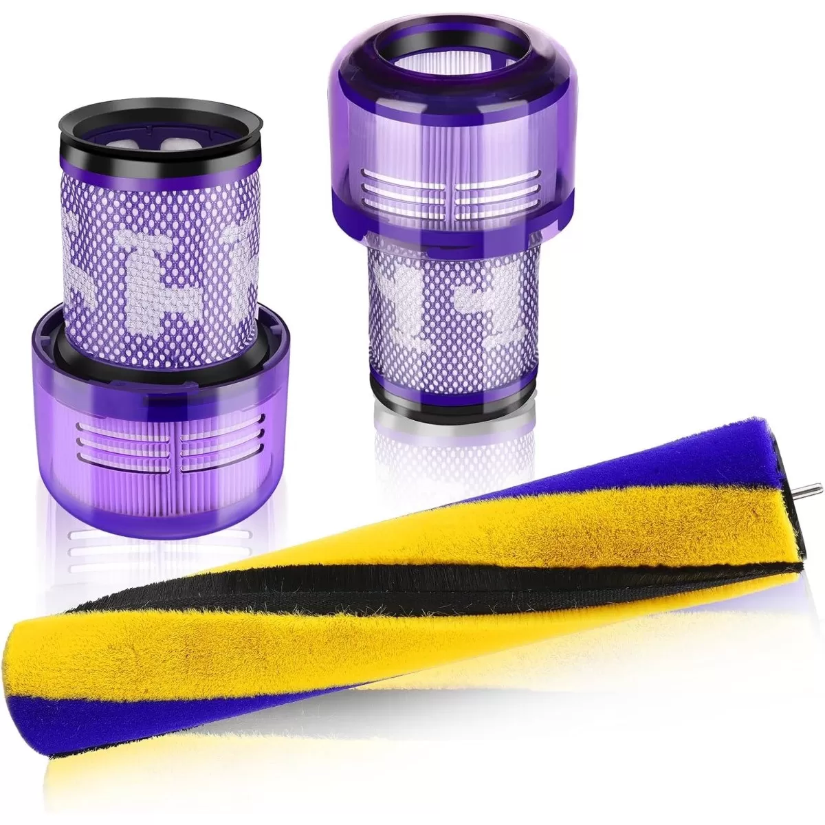 INF Reservfilter- och borstkit kompatibelt med Dyson V12 Detect Slim - ABS, filterbomull & polyester
