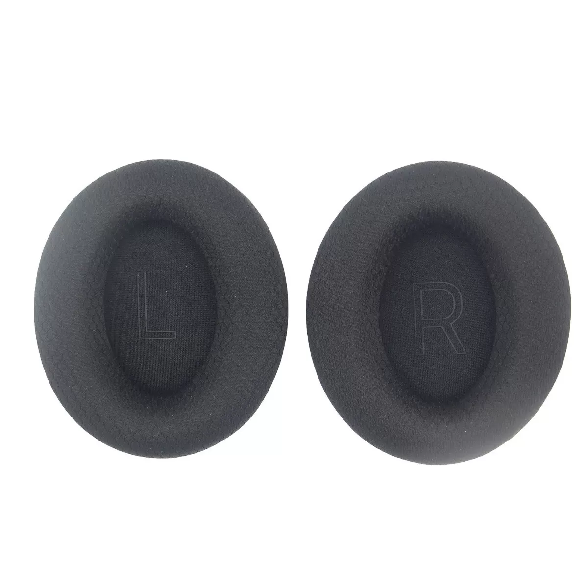 INF Skyddande öronkuddsskydd kompatibelt med Razer Kraken V4 - 2-pack, fotbollsmaskväv, svart