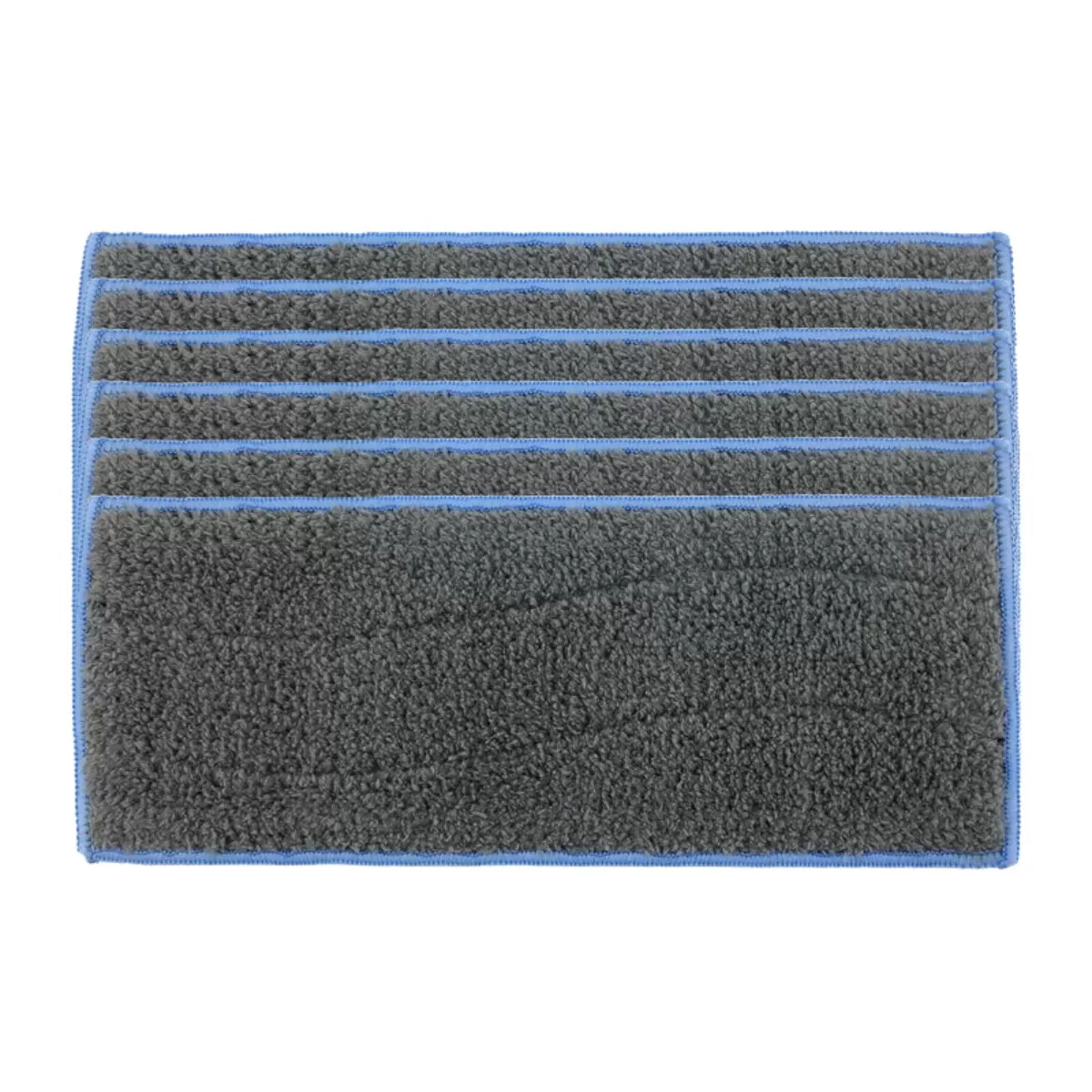 INF 6-pack våtmoppdynor kompatibelt med iRobot Braava Jet M6 - polyester nylon mikrofiber, grå