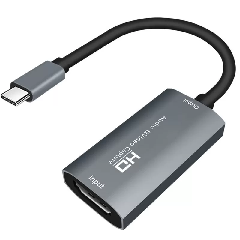 INF Video Capture Card / USB-C till HDMI-kompatibel adapter