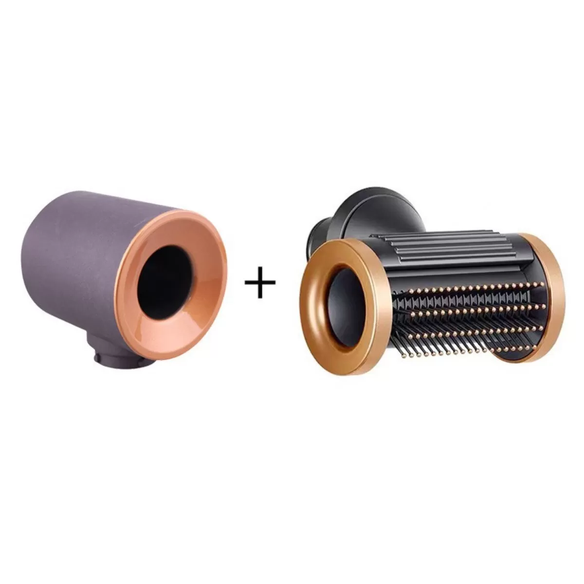 INF Dyson Airwrap-adapter 2-pack - Airwrap till Supersonic-omvandlare, kompatibelt med Dyson HS01 HS05 Guld