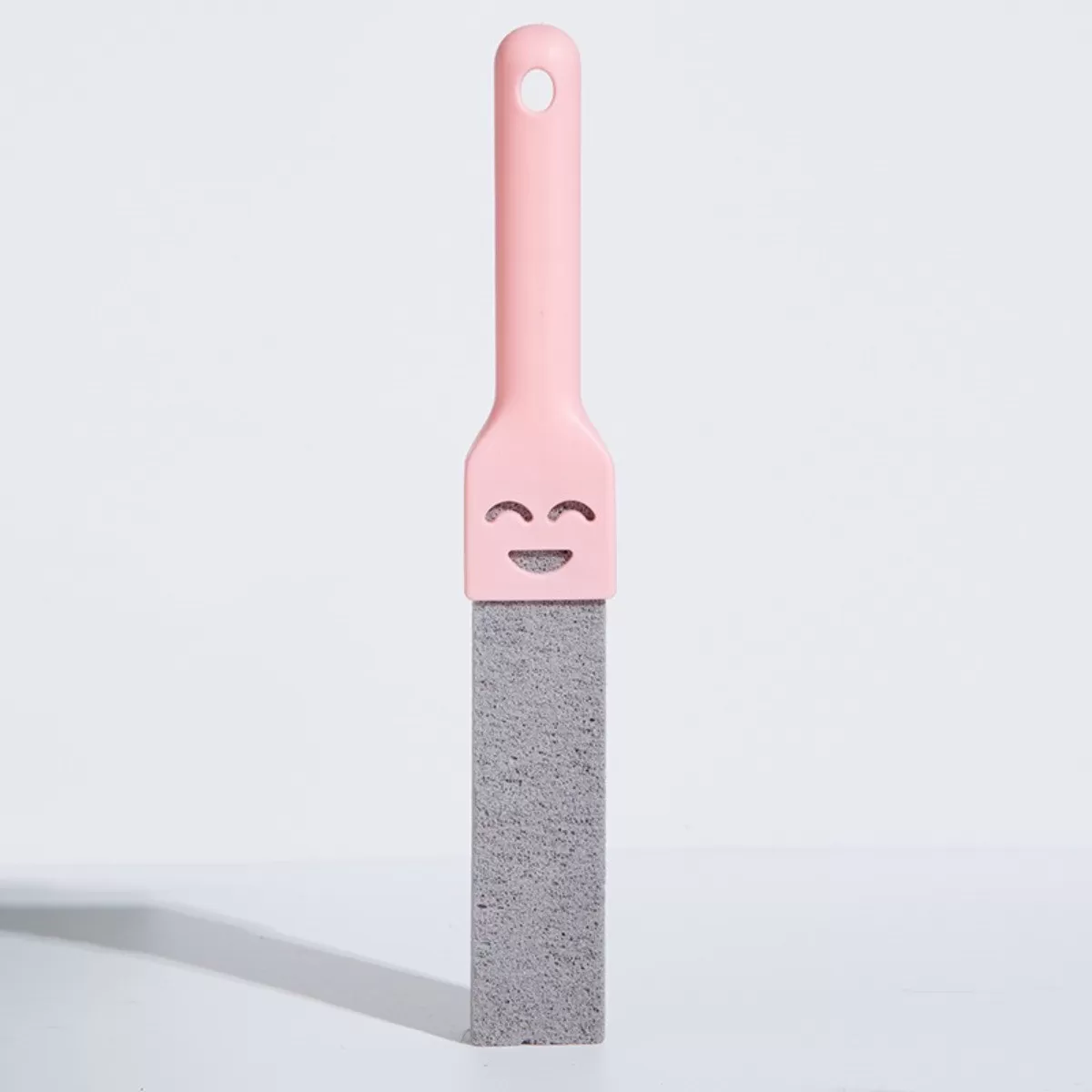 INF Pimpsten Toalettborste - Porslinssäker pimpstenstoalett-skrubbare med plasthandtag, Stark fläckborttagning, Flera färger Rosa