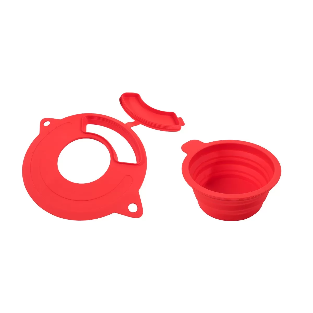 INF Stänksskydd och måttkopp-set kompatibelt med KitchenAid Artisan-seriens mixers - silikon, hopfällbart, mot igensättning,