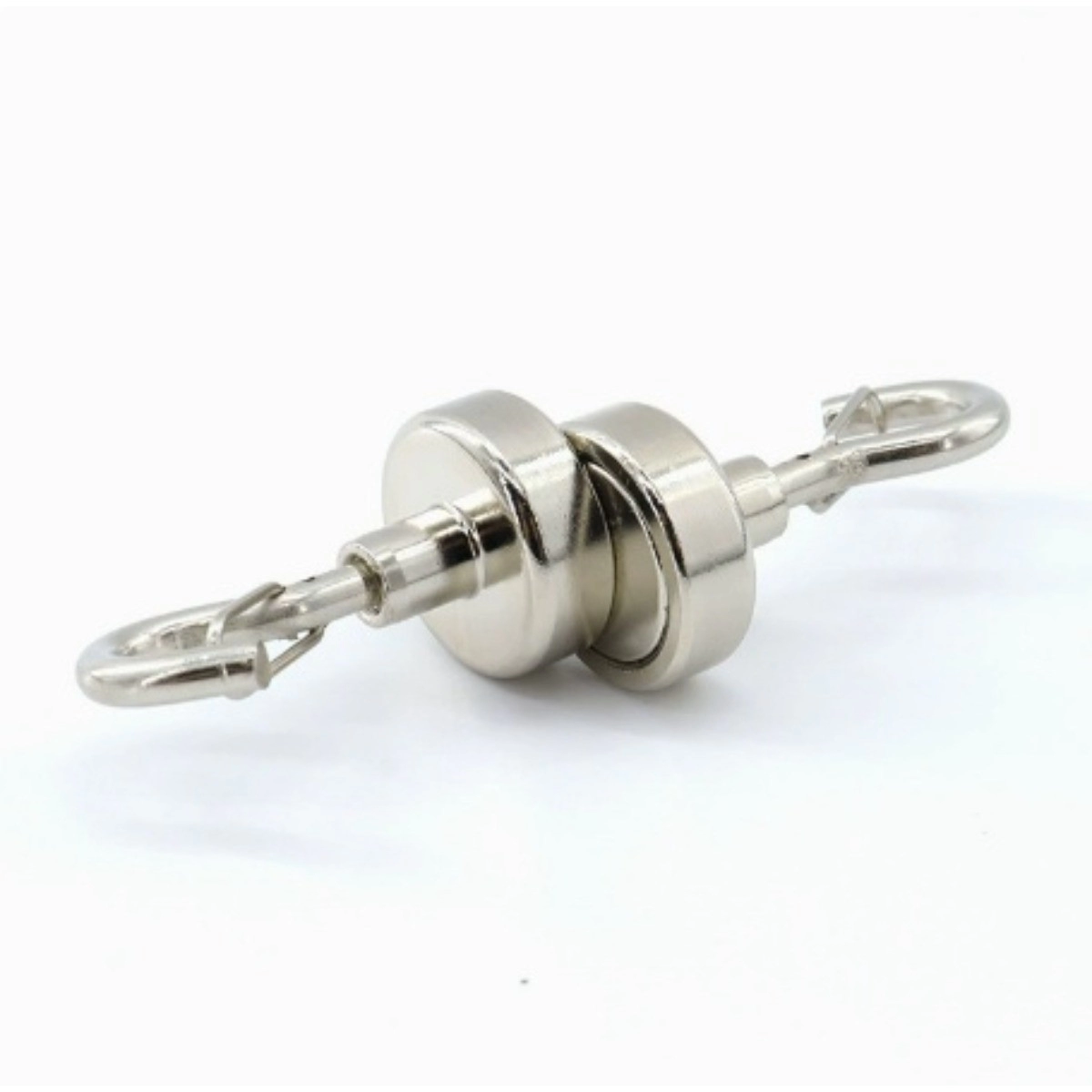INF Clip-On magnetiska krokar, nickelpläterade N38 neodym, E-typ öppning, 8kg belastning, 4-pack
